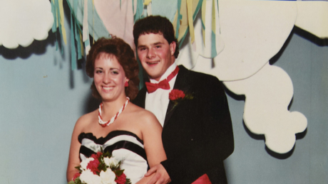 David and Lisa Glosson at their prom in the 1980s.