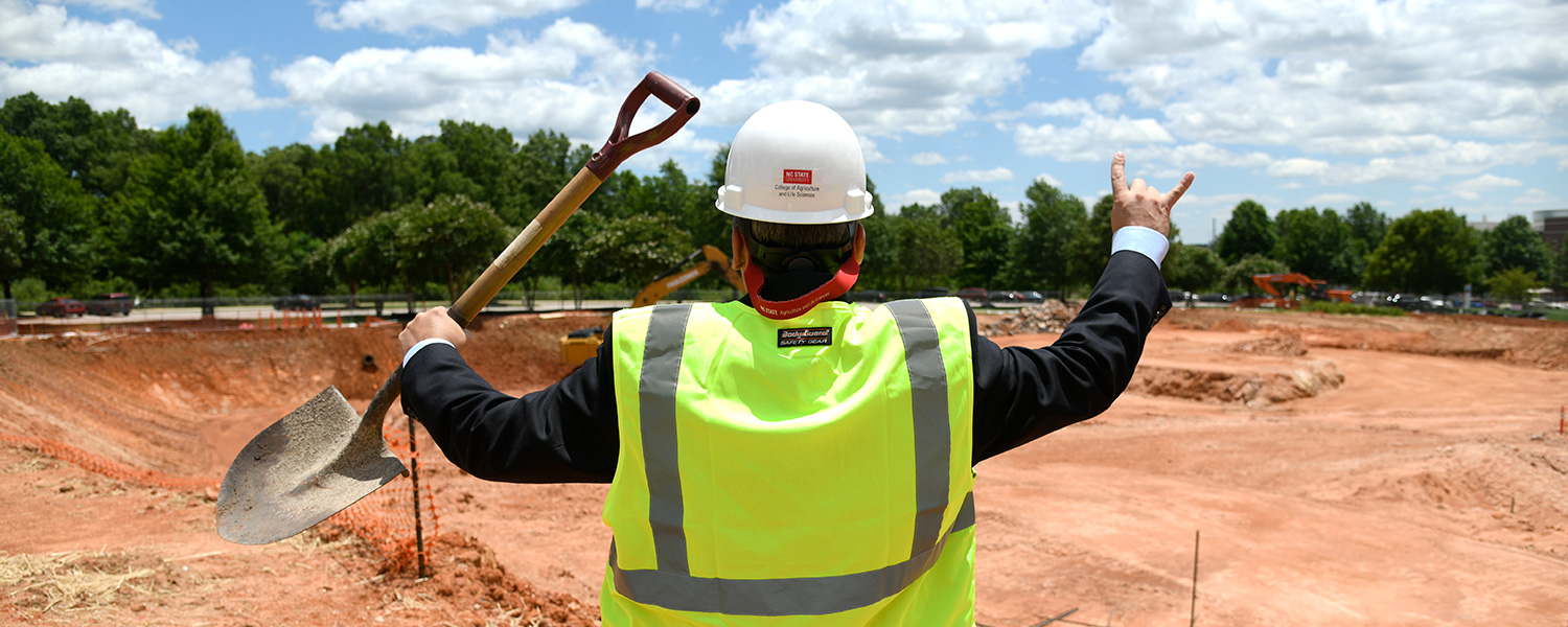 Dean Linton at PSI construction site