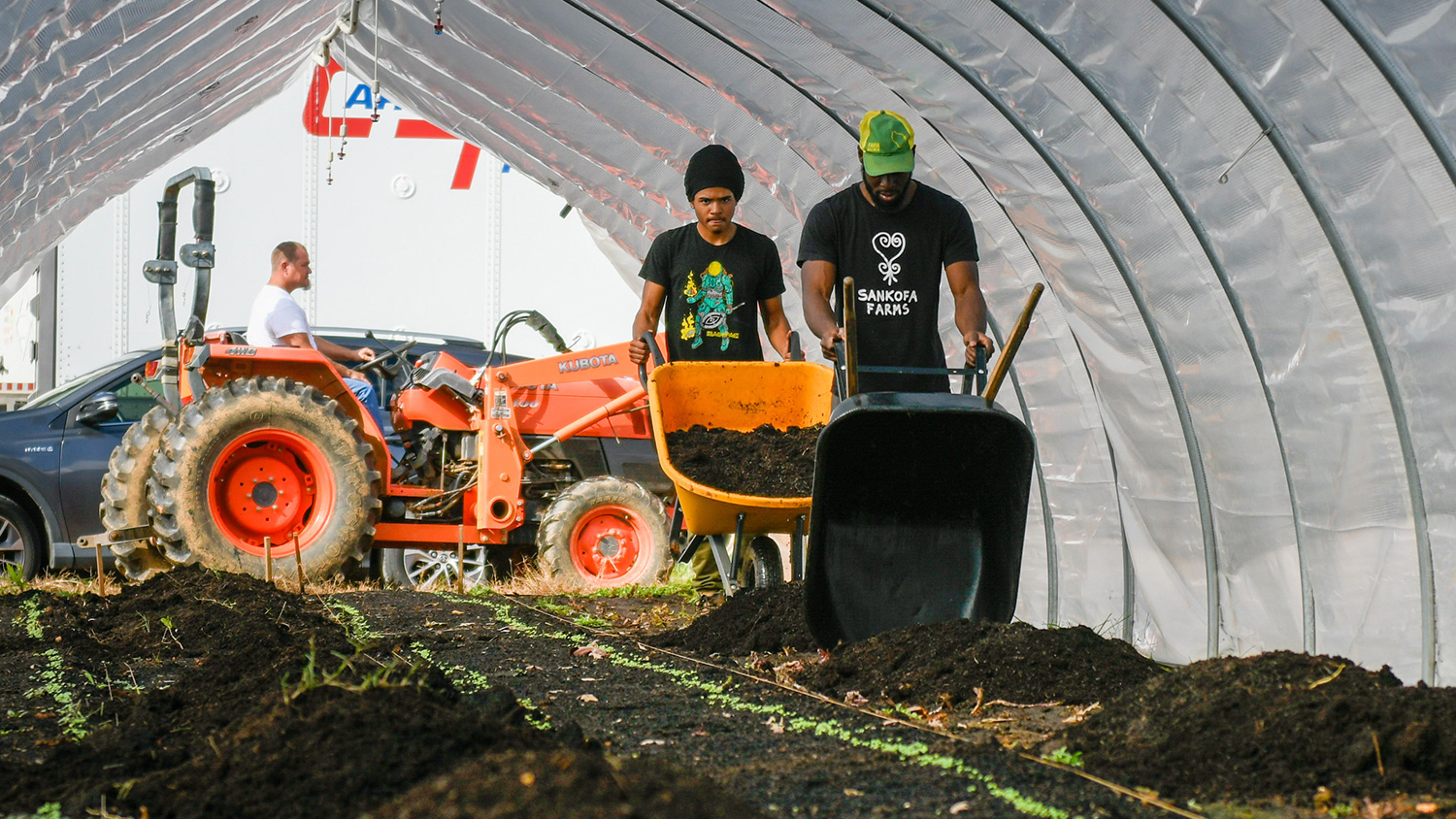 Hoophouse on Sankofa Farms